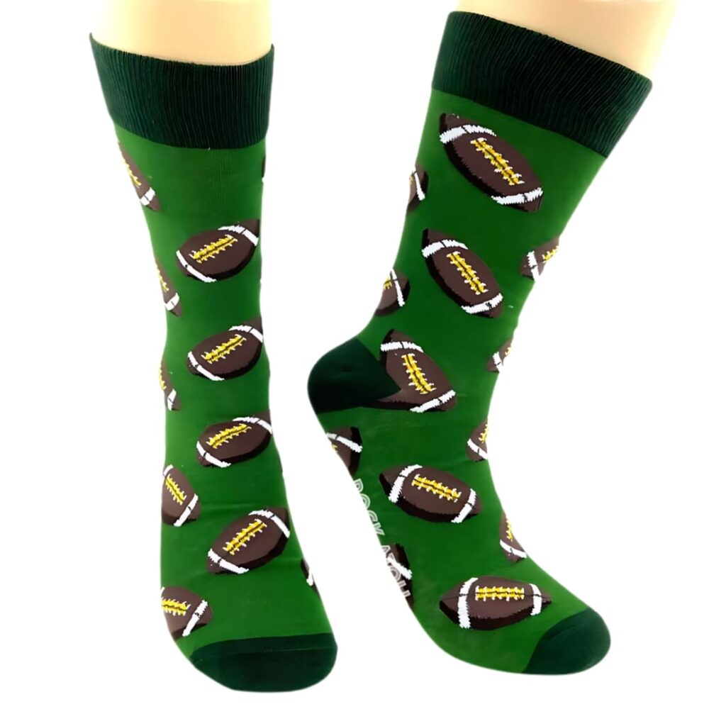 Rugby Ball Combed Cotton Socks - Stylish Design