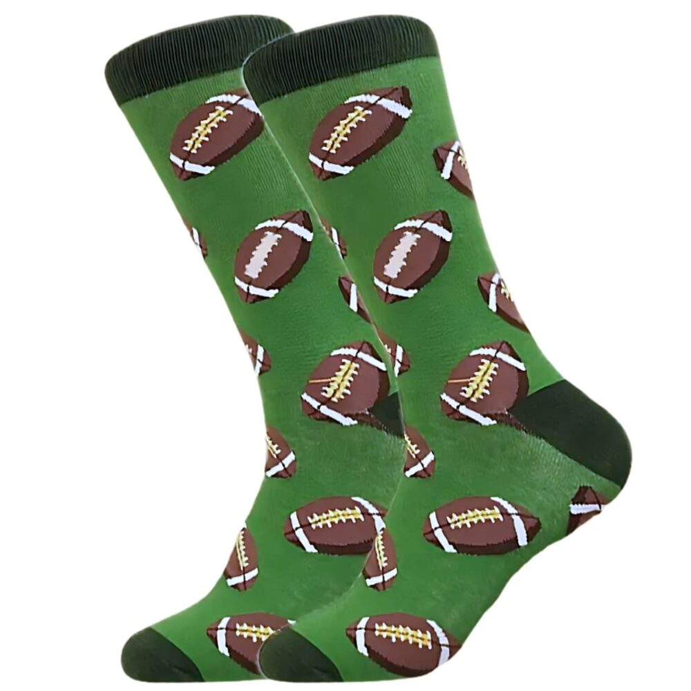 Comfortable Rugby Ball Combed Cotton Socks - Long-lasting