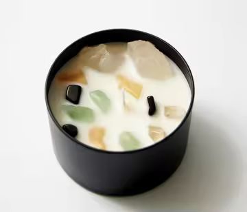 Crystal Stone Tin Candles 6oz - Gardenia