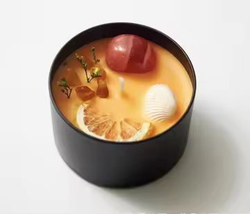 Crystal Stone Tin Candles 6oz - Orange Bergamot