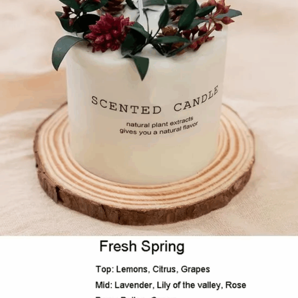 Floral Decoration Candles 10oz - Fresh Spring