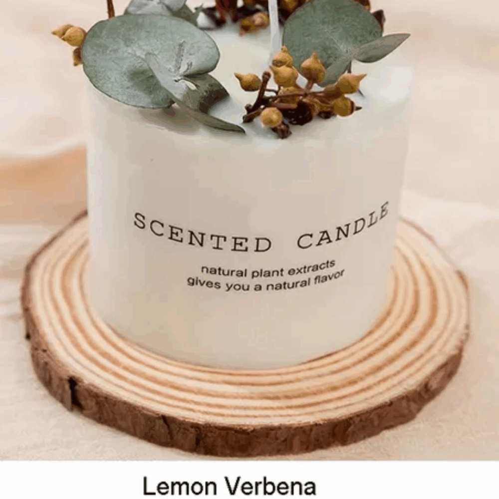 Floral Decoration Candles 10oz - Lemon Verbena