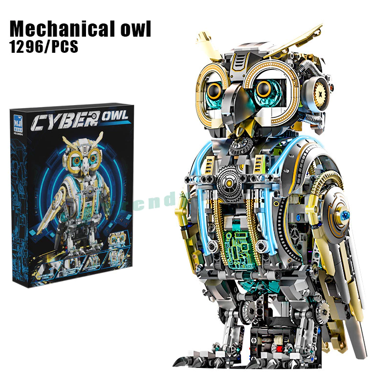 Modelex Building Block Sets - Semi-Automatic Mechanical Owl