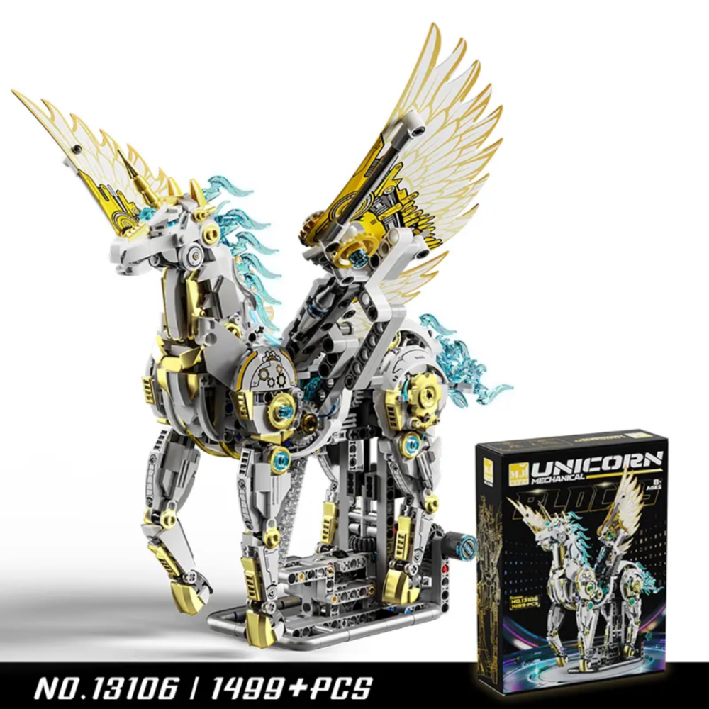 Modelex Building Block Sets - Semi-Automatic Mechanical Unicorn