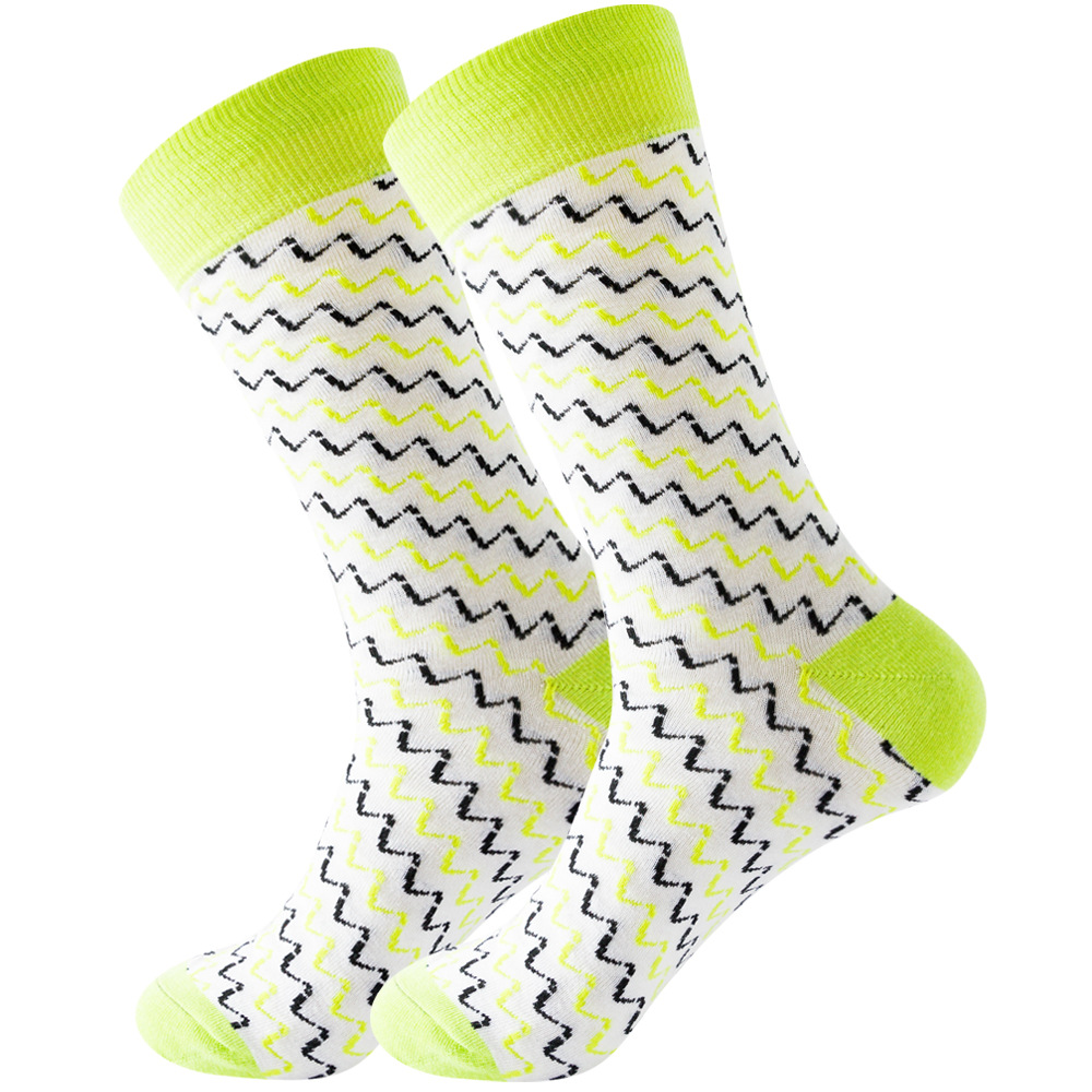 Quality Combed Cotton Socks - Zig Zag Design