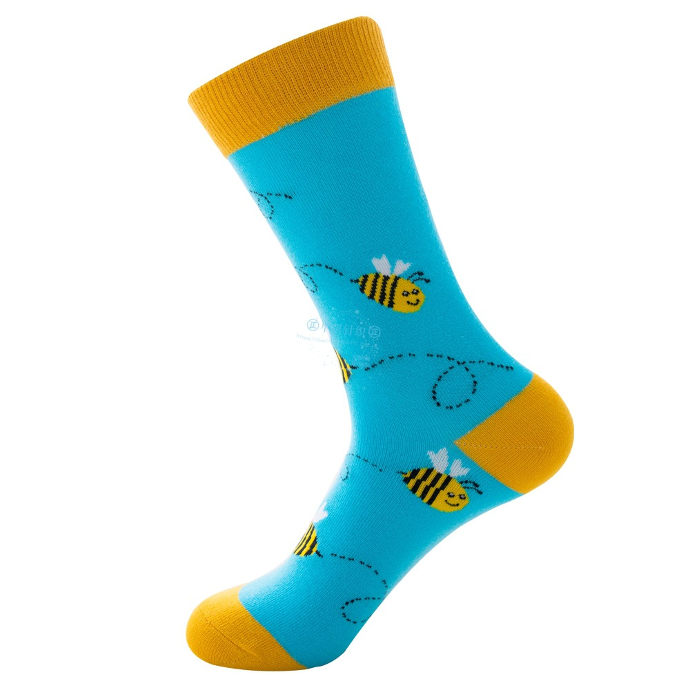 Quality Combed Cotton Socks - Busy Bee Design