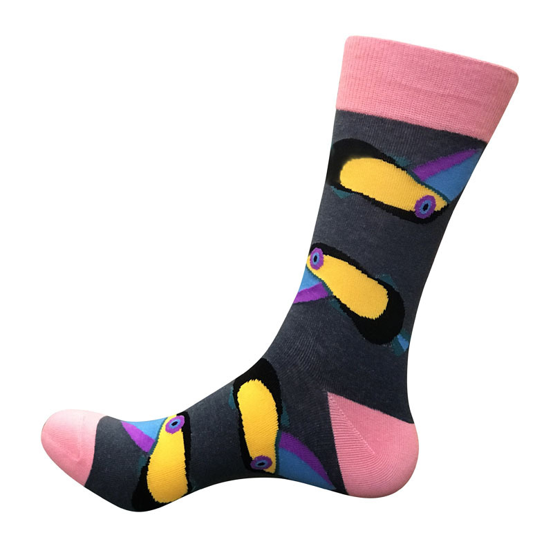 Quality Combed Cotton Socks - Toucan Design