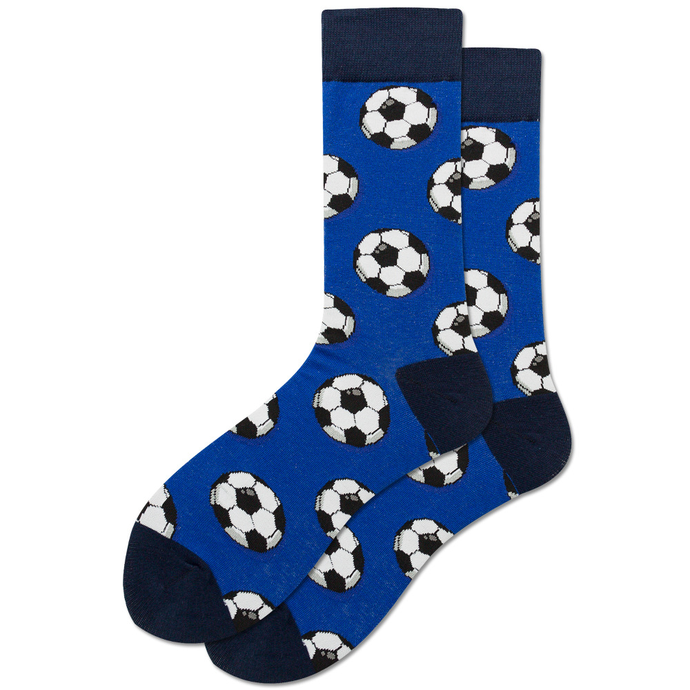 Quality Combed Cotton Socks - Football Design