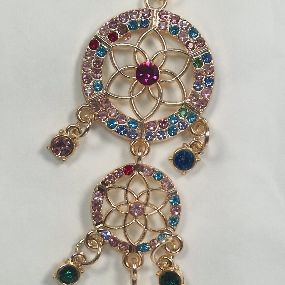 Multicolour Crystal Dreamcatcher Keyring/Bag Charm