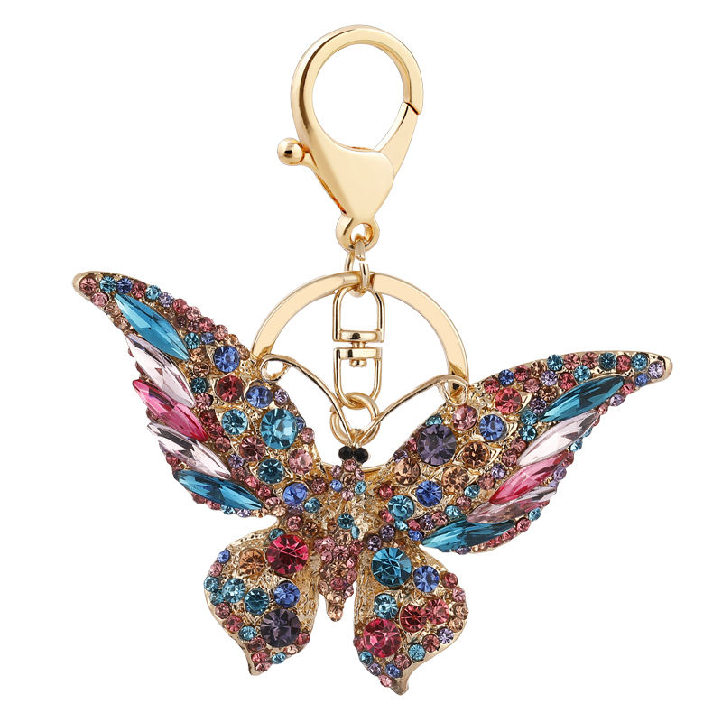 Large Crystal Butterfly Keyring/Bag Charm