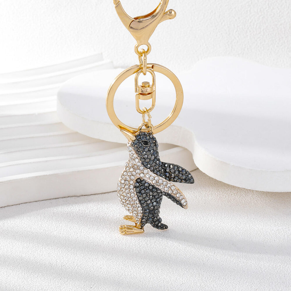 Crystal Penguin Keyring/Bag Charm