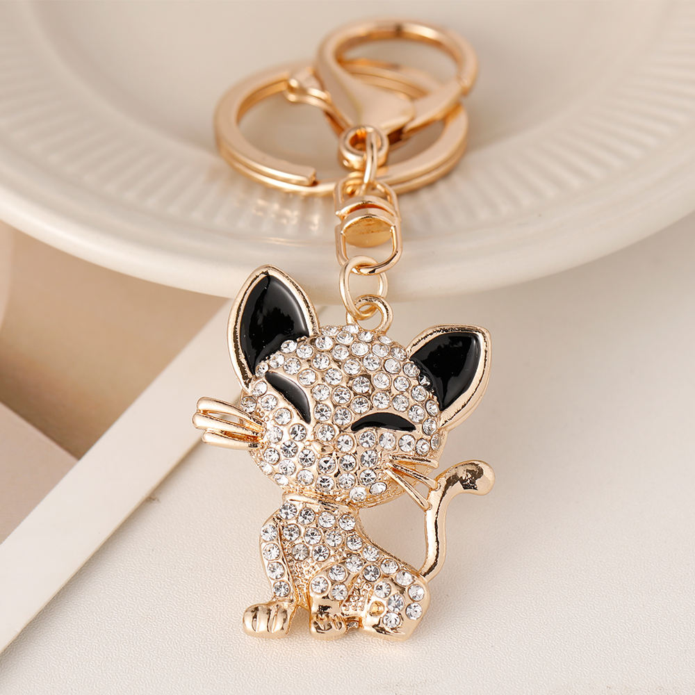 Crystal Cat Keyring/Bag Charm