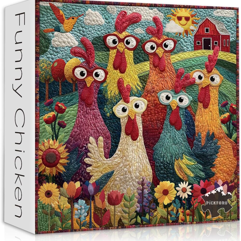 1000pce Quality Jigsaw Puzzle - Chickens Design