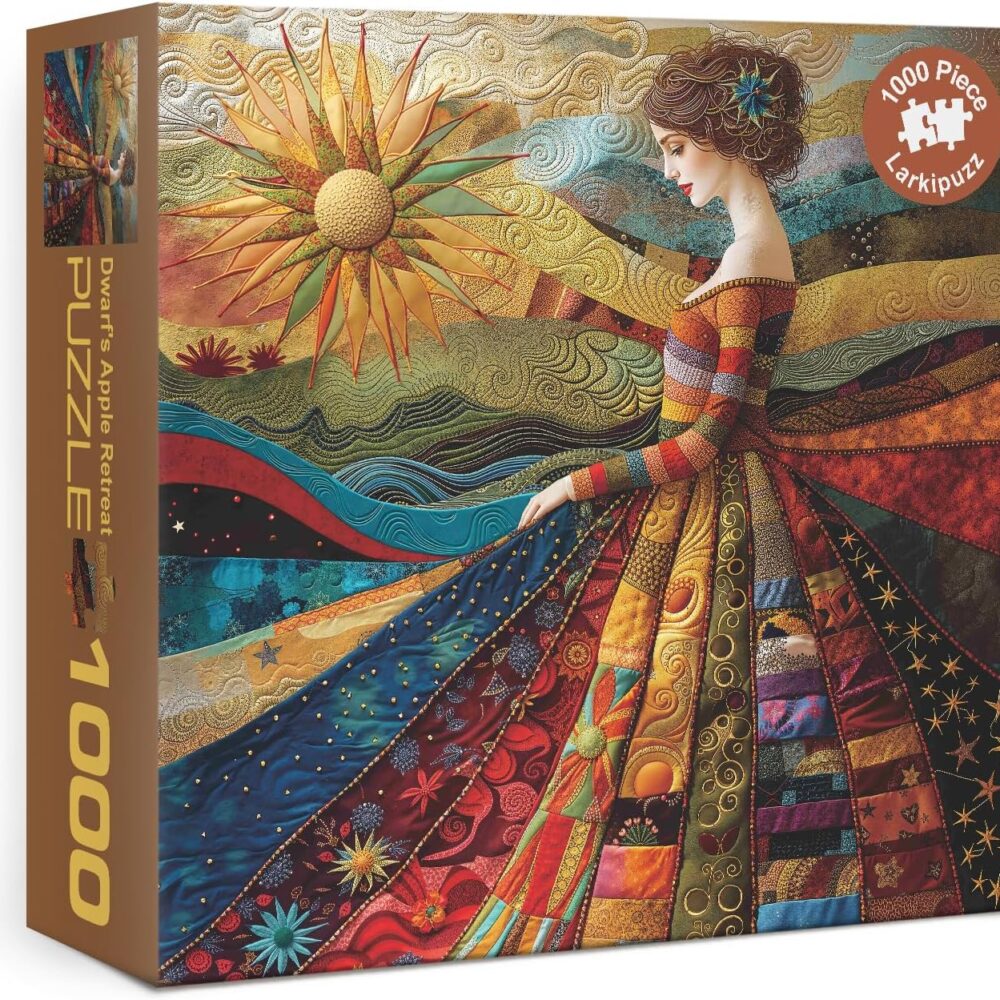 1000pce Quality Jigsaw Puzzle - Patchwork Lady Design
