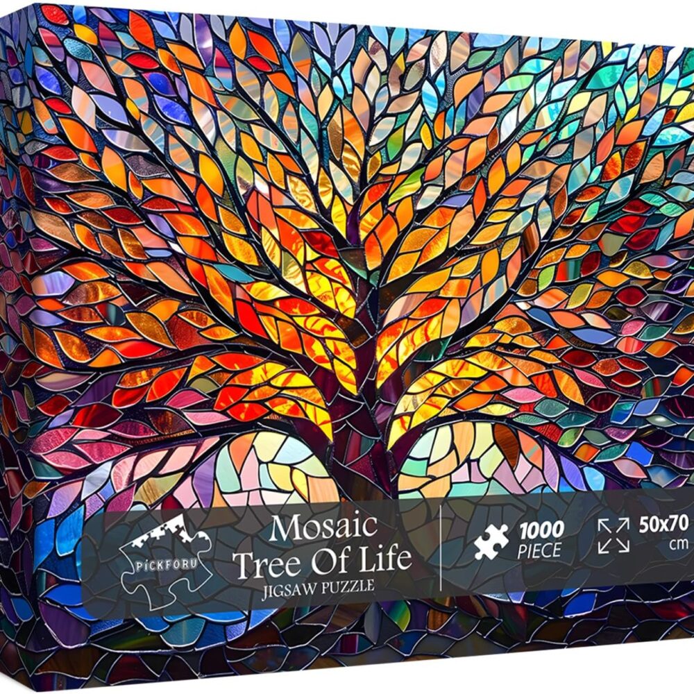 1000pce Quality Jigsaw Puzzle - Mosaic Tree Design