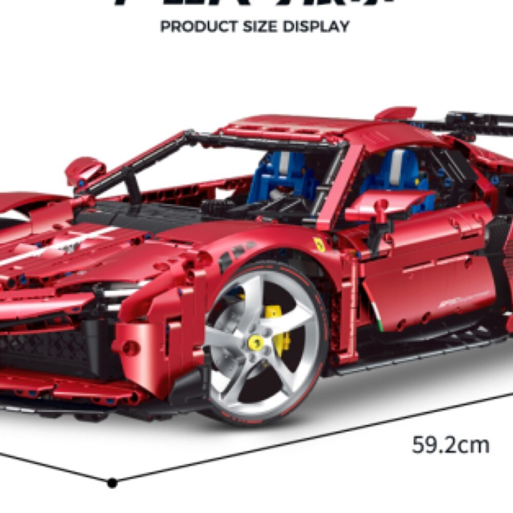 Modelex Building Block Sets - RC Motorized Ferrari SF90  Model