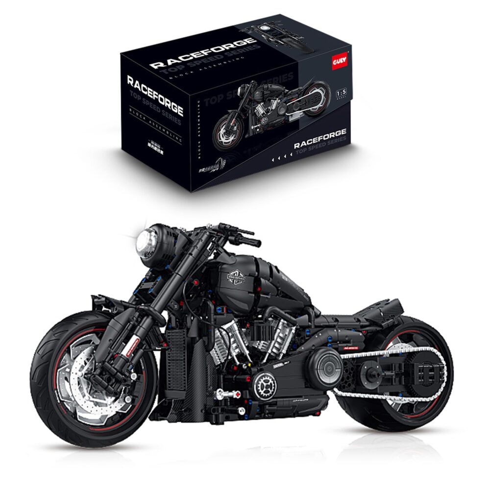Modelex Building Block Sets - Harley Style Motorbike Replica Model