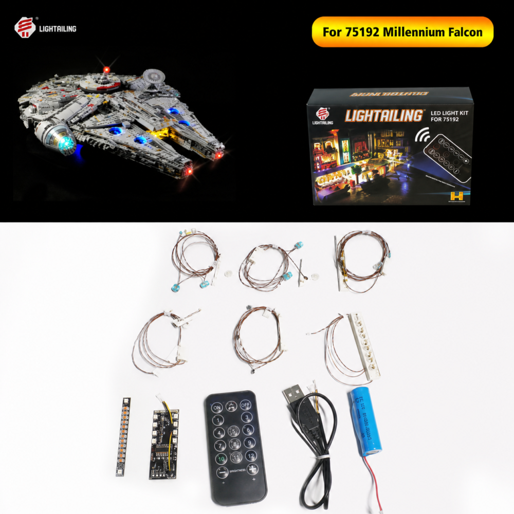 Modelex Building Block Sets -Battery Power Lighting Pack for Millenium Falcon Model