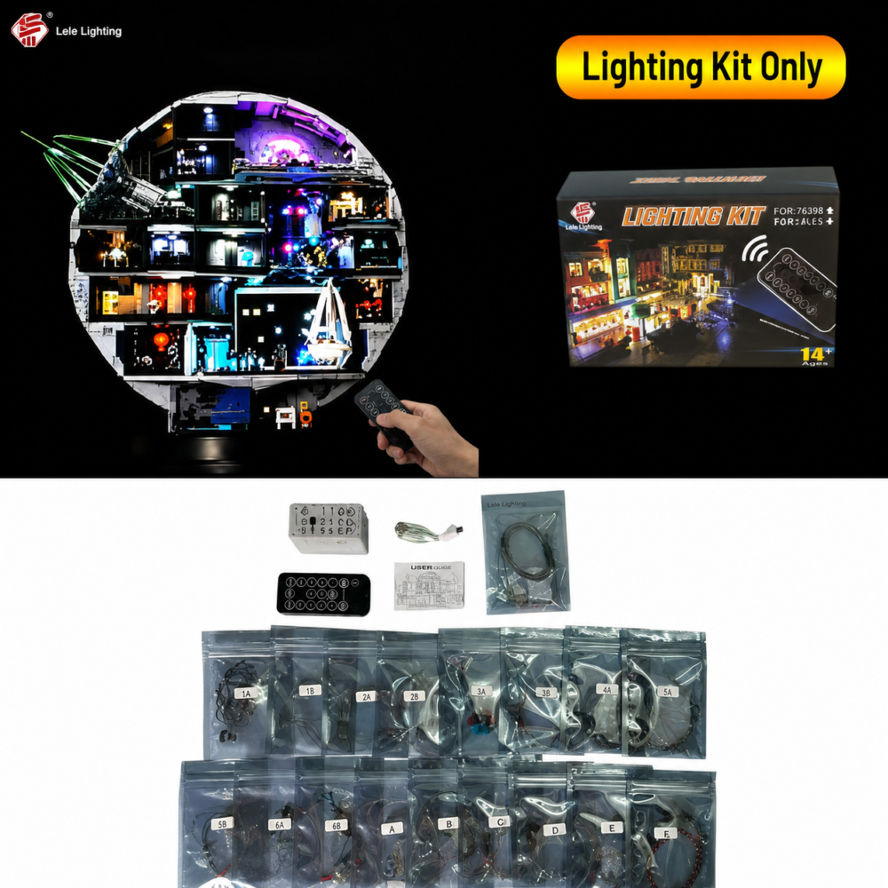 Modelex Building Block Sets -Battery Power Lighting Pack for Large Death Star Model